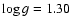$\log g =
1.30$