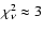 $\chi^2_\nu \approx 3$