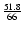 $\frac{51.8}{66}$