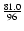 $\frac{81.0}{96}$