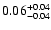 $\rm0.06^{+0.04}_{-0.04}$