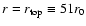 $r=r_{\rm top}\equiv 51r_0$
