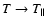 $T\rightarrow T_\parallel$