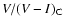 $V/(V-I)_{\rm C}$