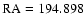 $\rm RA=194.898$