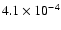 $4.1\times 10^{-4}$