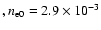 $,n_{\rm e0}=2.9\times 10^{-3}$