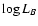 $\log L_B $