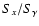 $S_x / S_{\gamma}$