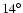$14^\circ$