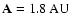 ${\bf A}=1.8~\rm AU$