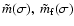 $\tilde m(\sigma),~ \tilde m_{\rm f}(\sigma)$