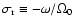 $\sigma_{\rm r}\equiv -\omega/\Omega_0$