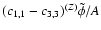 $(c_{1,1} -
c_{3,3})^{(Z)}\tilde\phi/A$