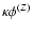 $\kappa\phi^{(Z)}$