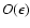 $O(\epsilon)$