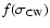 $f(\sigma_{\rm CW})$