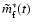 $\tilde m_{\rm f}^*(t)$