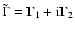 $\tilde\Gamma= {\bf\Gamma}_1+{\rm i}{\bf\Gamma}_2$