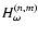 $H^{(n,m)}_\omega$