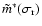 $\tilde m^*(\sigma_{\rm r})$