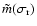 $\tilde m(\sigma_{\rm r})$