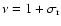 $\nu=1+\sigma_{\rm r}$