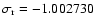 $\sigma_{\rm r}=-1.002730$