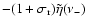 $-(1+\sigma_{\rm r})\tilde\eta(\nu_-)$