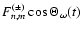 $F_{n,m}^{(\pm)}\cos\Theta_\omega(t)$