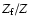 $Z_{\rm f}/Z$