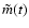 $\tilde m(t)$