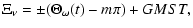 $\displaystyle \Xi_\nu =\pm(\Theta_\omega(t)-m\pi)+GMST,$