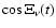 $\cos\Xi_\nu(t)$