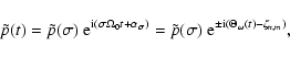 \begin{displaymath}\tilde p(t)= \tilde p(\sigma) ~{\rm e}^{{\rm i}(\sigma\Omega_...
... p(\sigma)~{\rm e}^{{\rm\pm i}(\Theta_\omega(t)-\zeta_{n,m})},
\end{displaymath}