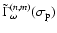 $\tilde\Gamma^{(n,m)}_\omega(\sigma_{\rm p})$