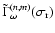 $\tilde\Gamma^{(n,m)}_\omega(\sigma_{\rm r})$