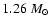$1.26~M_\odot$