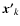 $\vec{x'}_k$