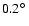 $0.2\hbox{$^\circ$ }$