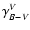 $\gamma_{B-V}^V$