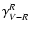 $\gamma_{V-R}^R$