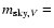 $m_{{\rm sky},V}=$