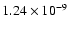 $1.24\times10^{-9}$