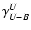 $\gamma_{U-B}^U$