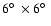$6\hbox{$^\circ$ }\times 6\hbox{$^\circ$ }$
