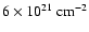 $6\times10^{21}~{\rm cm^{-2}}$