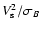 $V_{{\rm s}}^{2}/\sigma_{B}$