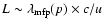 $L \sim \lambda_{{\rm mfp}}(p)\times c/u$