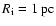 $R_{{\rm i}}=1~{\rm pc}$